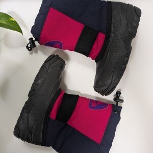 Kids' Pink and Black Winter Boots